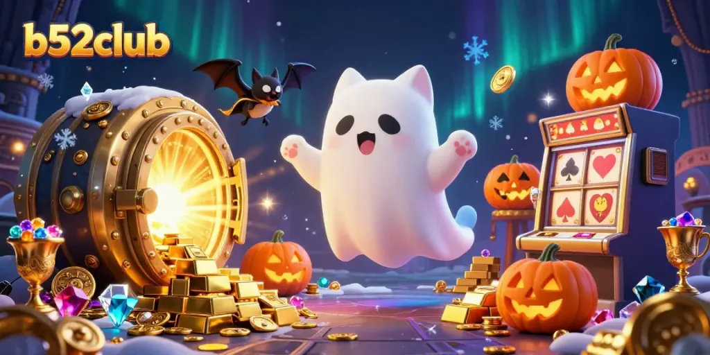 Engage with the thrilling b52club experience as a ghost cat haunts a casino mansion filled with treasures.